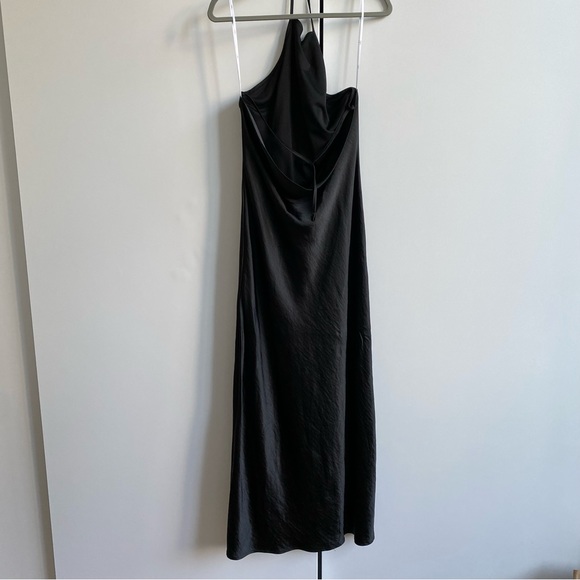 Lulu’s Evening Out Halter Neck Satin Gown - Picture 6 of 6